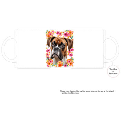 Tropica Boxer Dog Mug Thumbnail