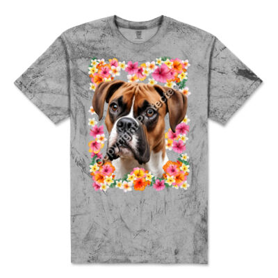 Tropical Boxer Dog Colour Blast Tee Thumbnail